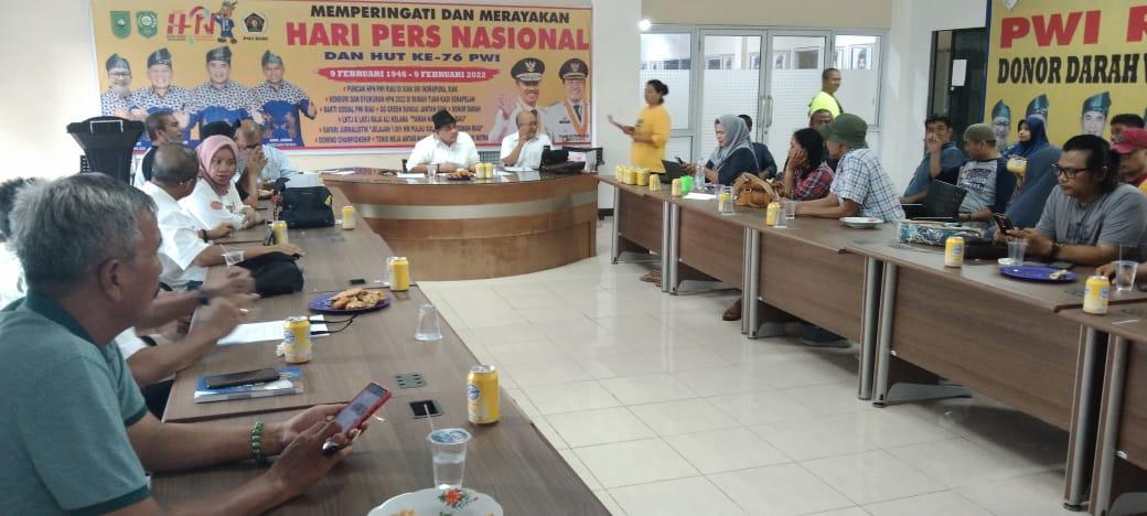 Gelar Rapat Terakhir, Persiapan Konferprov PWI Riau sudah 90 Persen